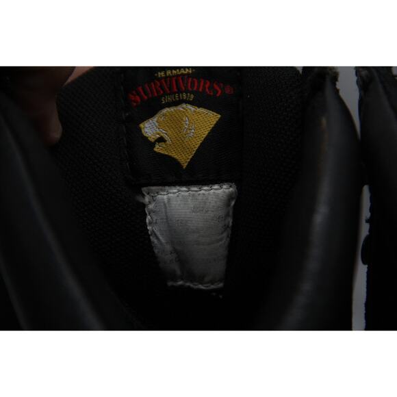 Herman Survivors Commander Military Boots Men’s Size 12 Black Leather Waterproof - Picture 7 of 9